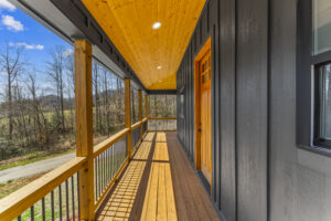 Blue Ridge mountain landscape at Linville Falls Mountain Club in North Cove NC