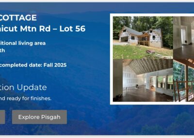 Linville Falls Mountain Club community grounds in North Cove NC destination for buyers from Florida and the coast